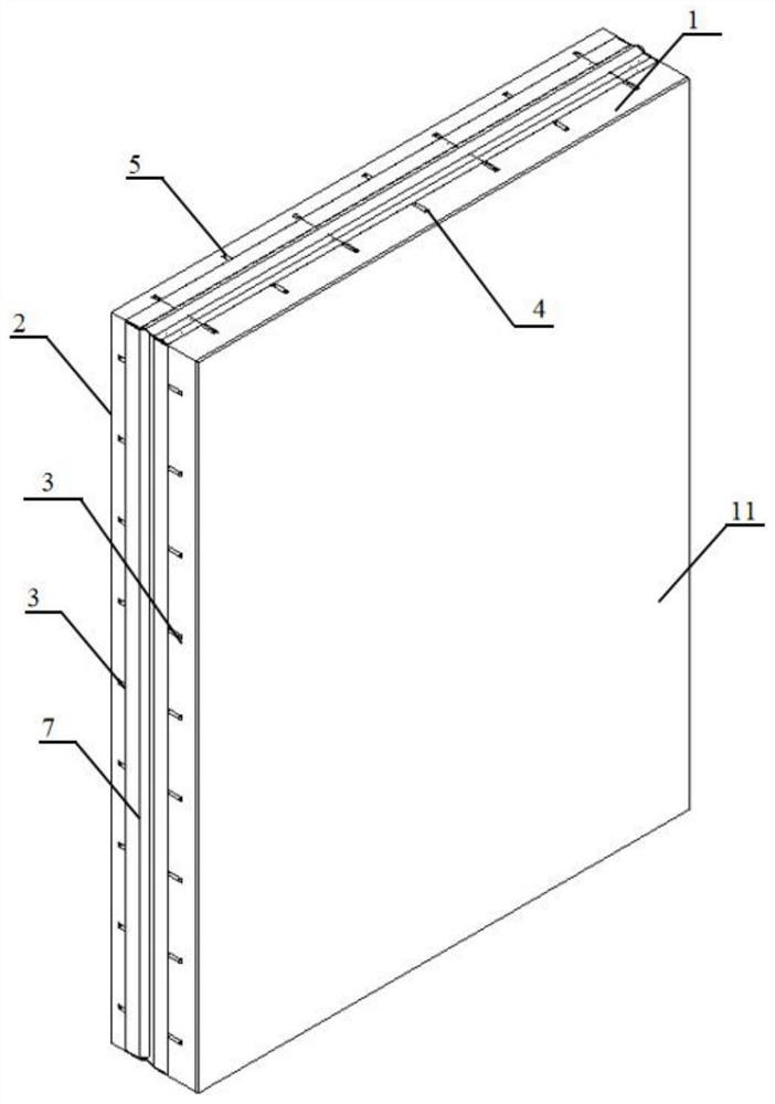 Steel bar truss and surface layer reinforced type aluminum alloy decoration plate sandwich polyphenyl foaming ceramic composite wallboard and manufacturing method