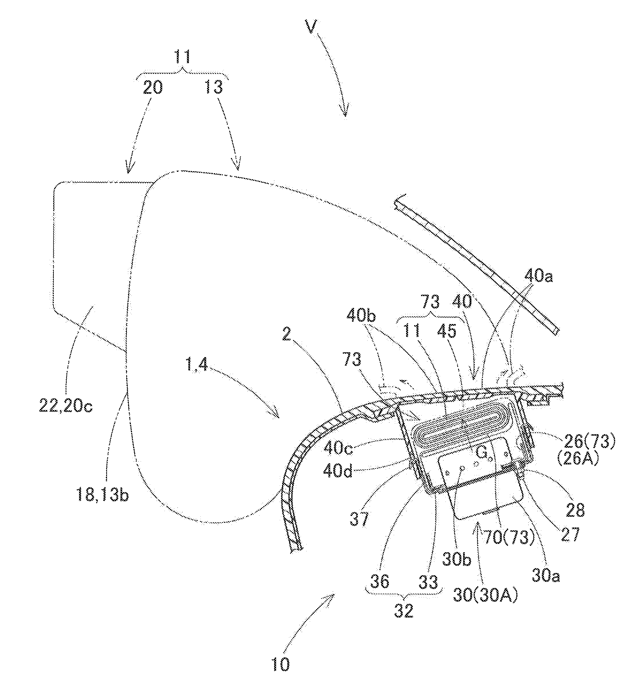 Airbag device for front passenger seat