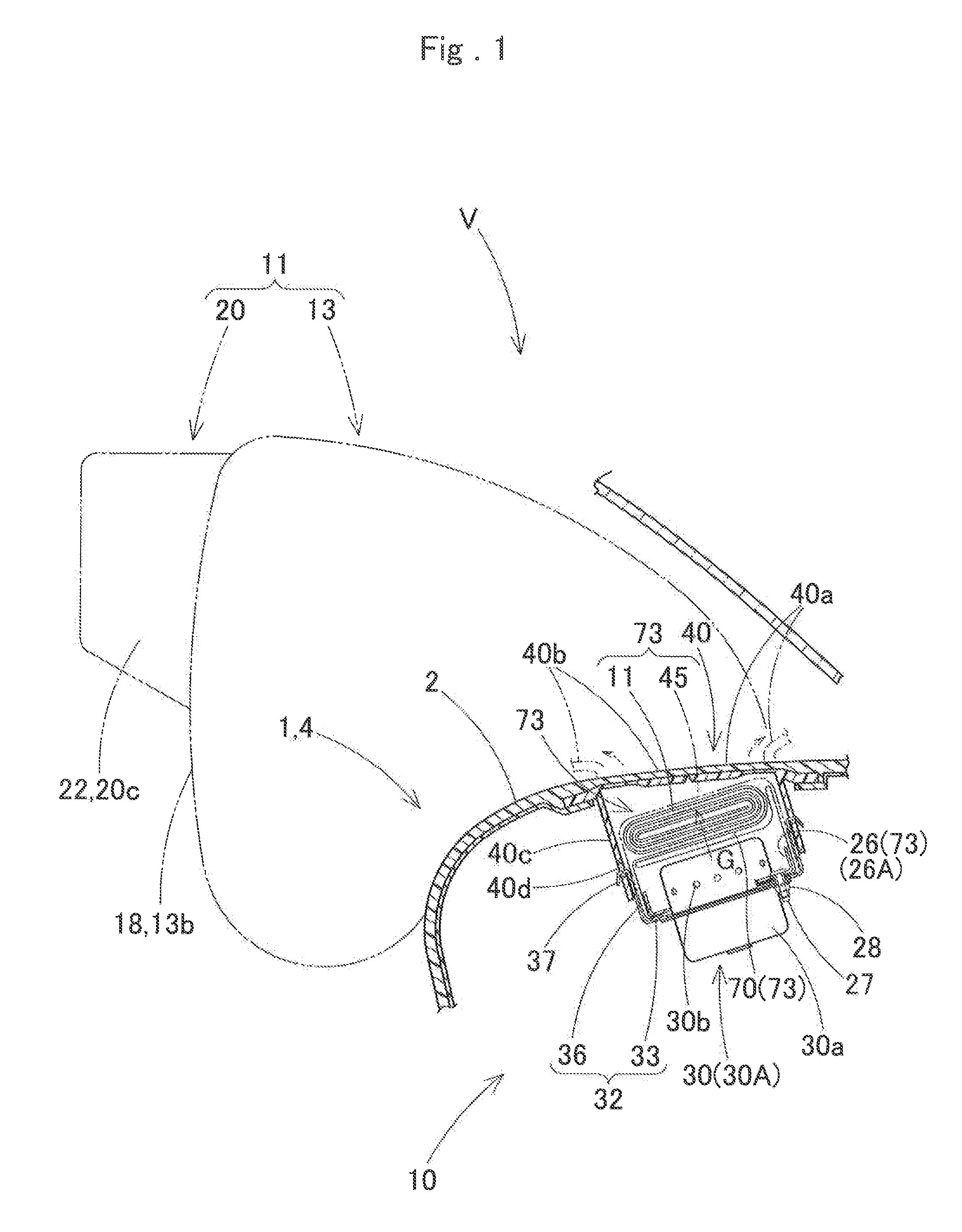 Airbag device for front passenger seat