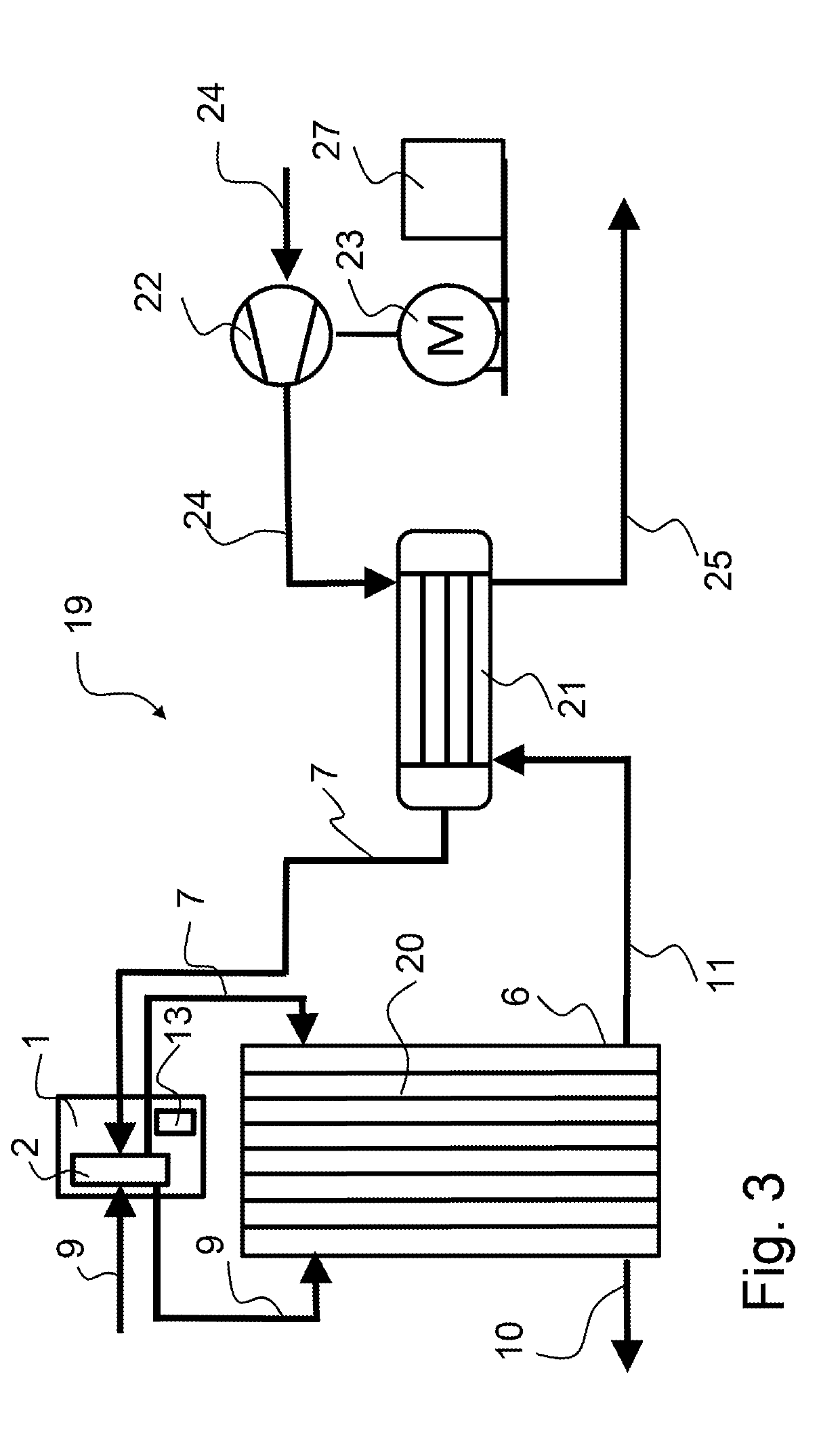 Diagnostic system, fuel cell system having a diagnostic system, and method for determining cathode gas contamination