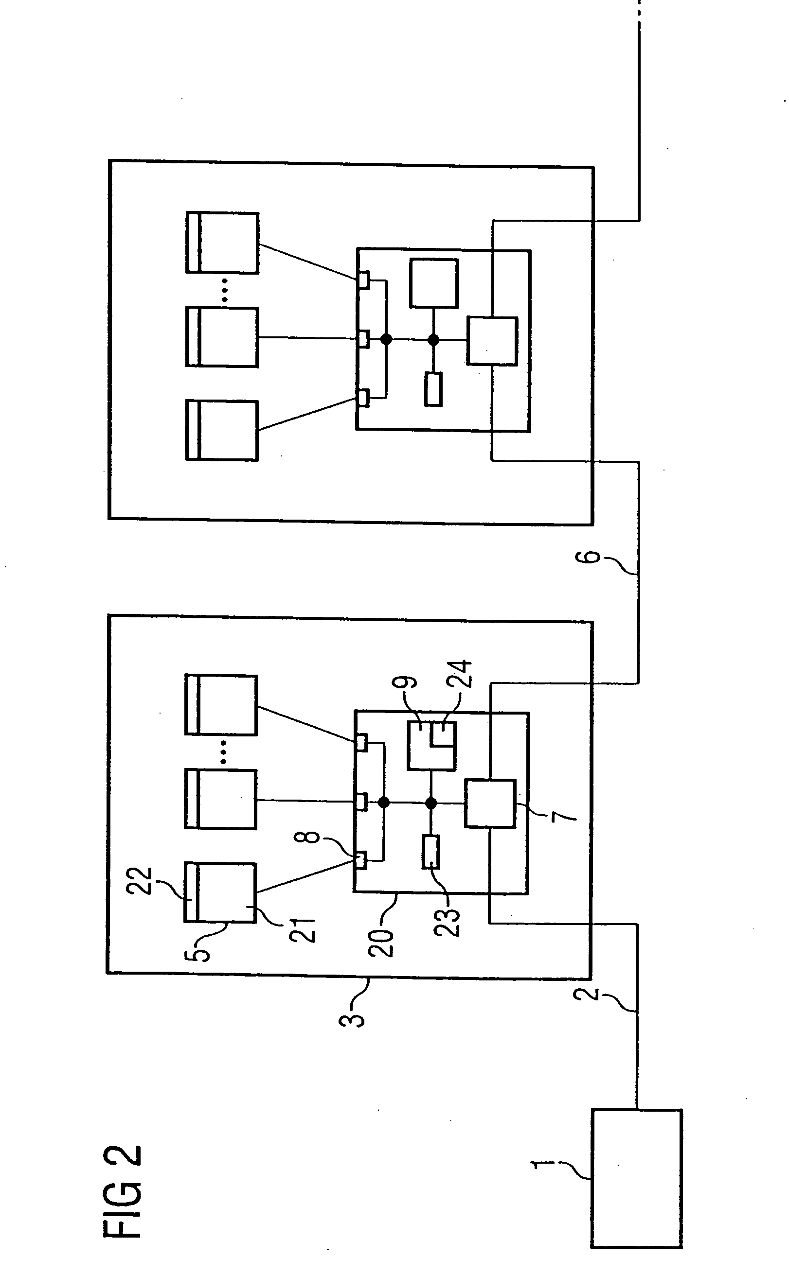 Hub chip for connecting one or more memory chips