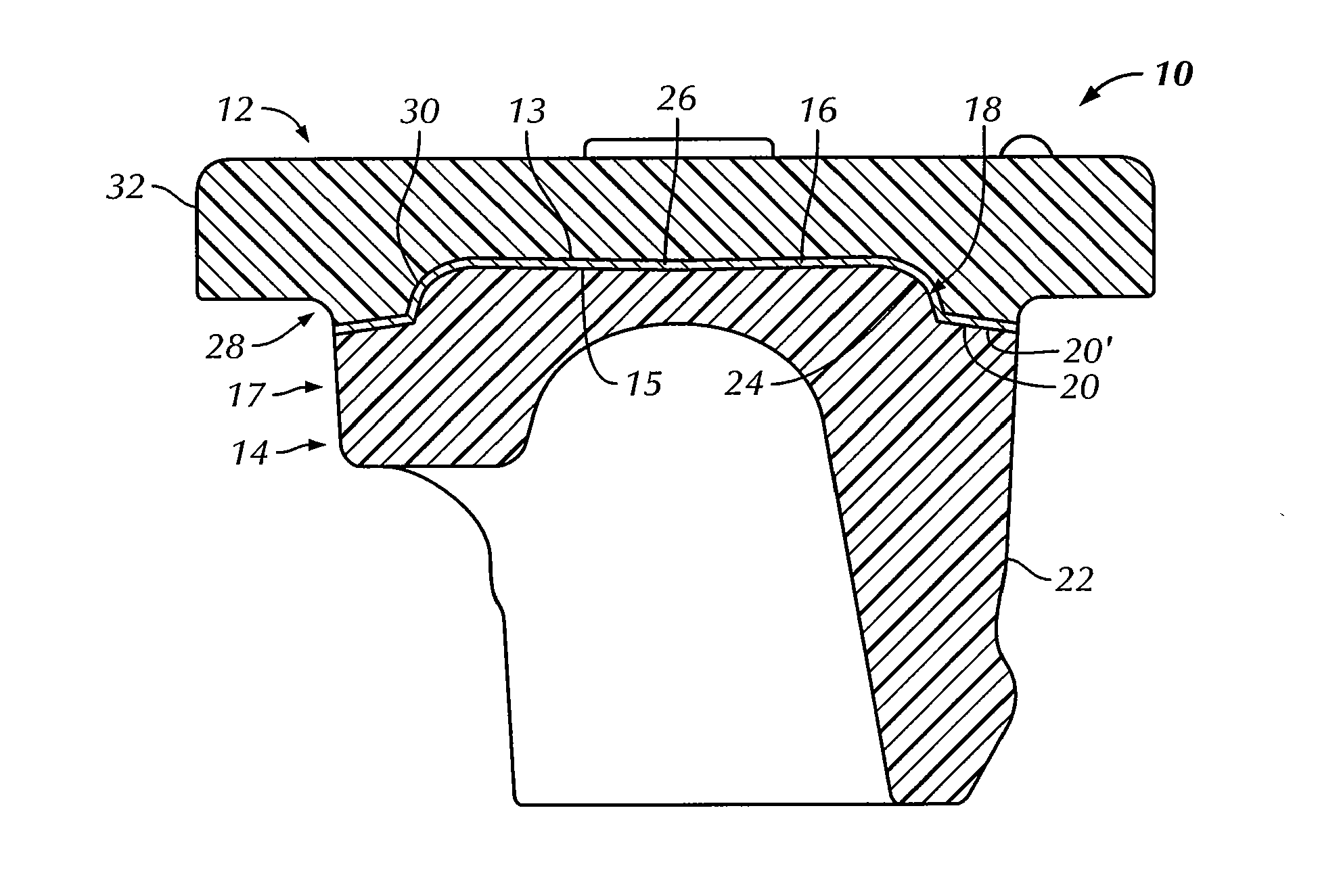 Elastomeric closure with barrier layer and method for its manufacture