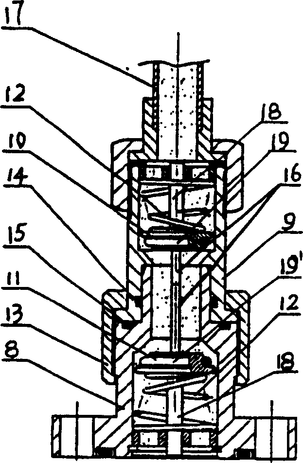 An automatic sealing pipe arrangement