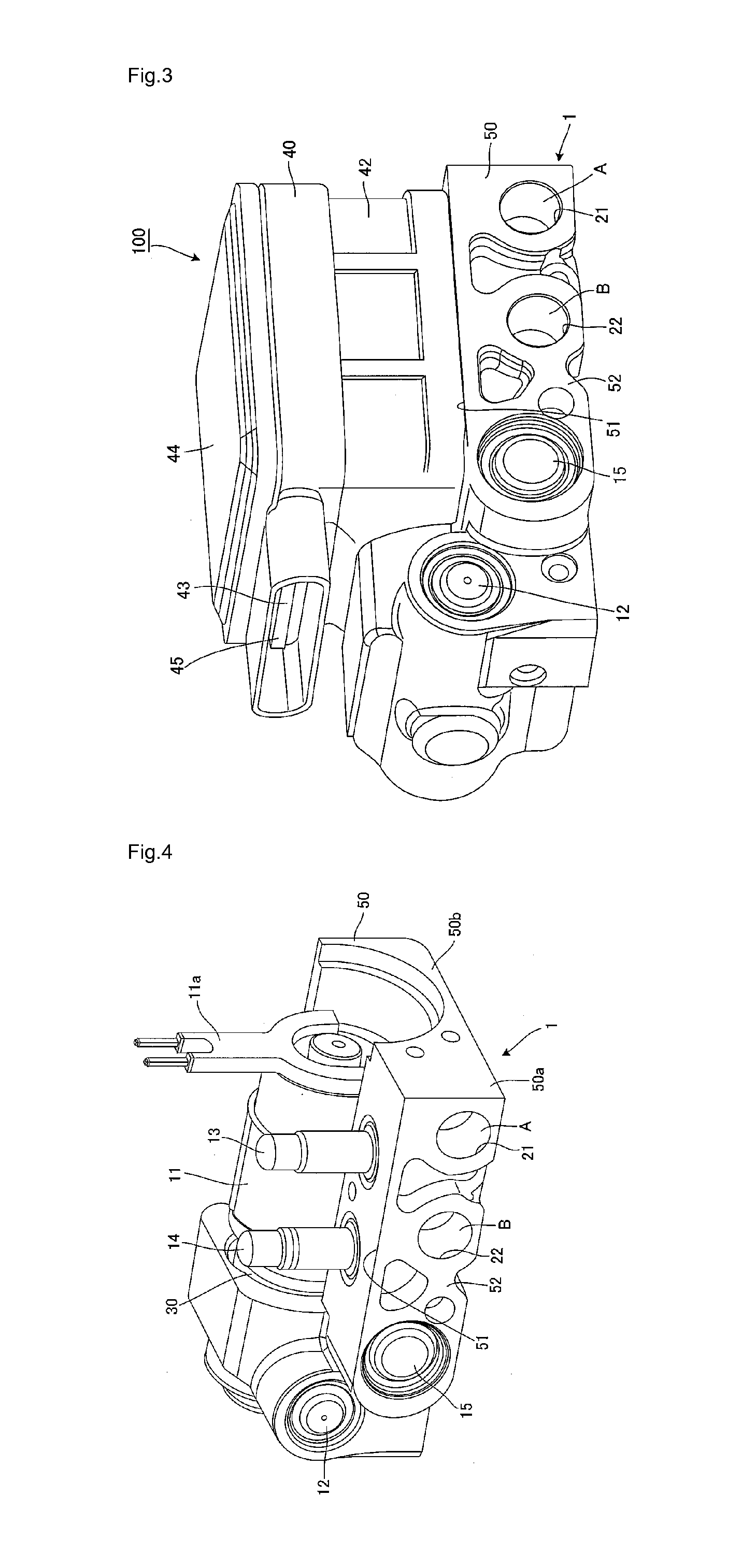 Abs hydraulic unit