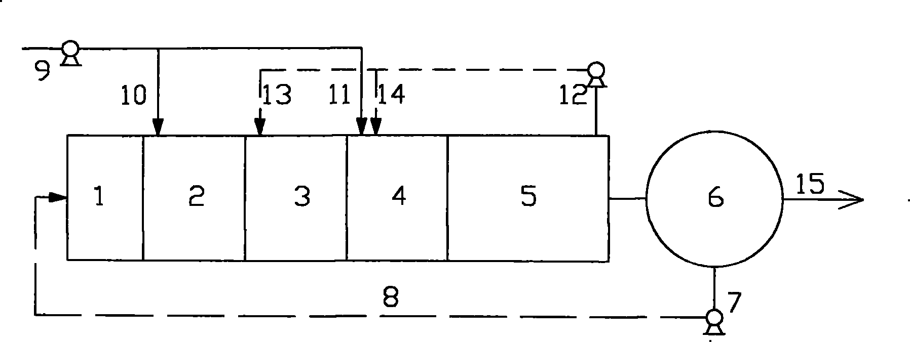 Single-sludge inverse-nitrification dephosphorization denitrification apparatus and method