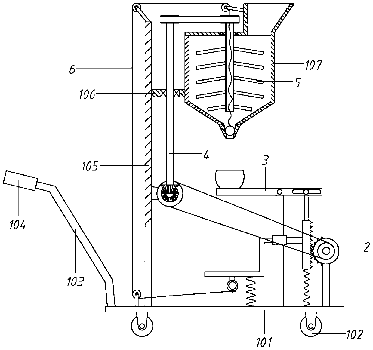 Feed device with function of dispersing feed for aquaculture