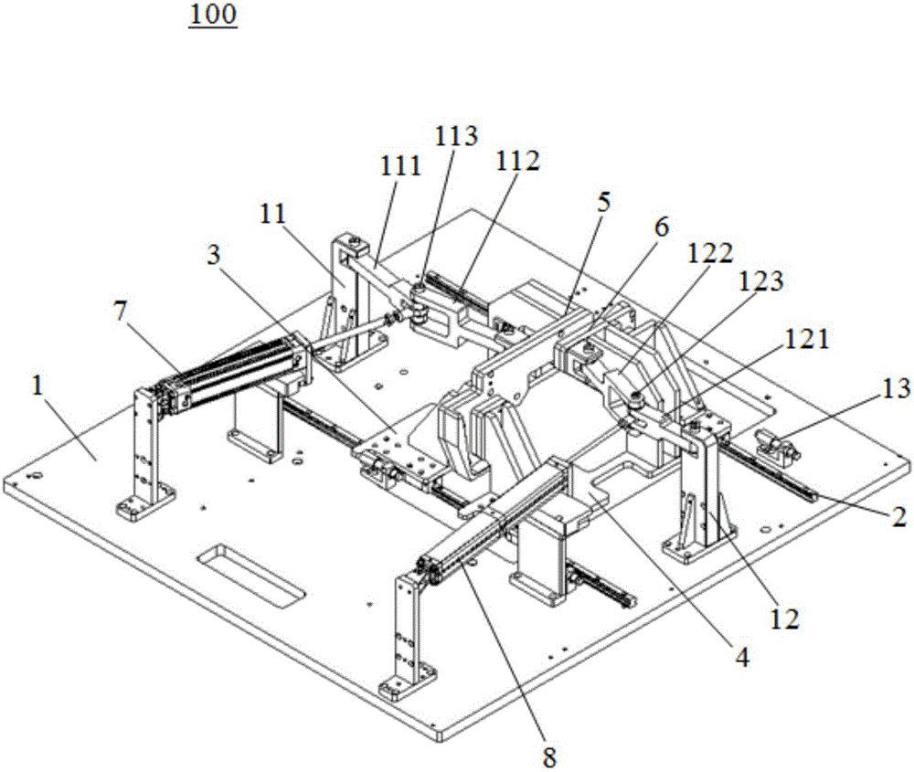 Clamping and locating mechanism and clamping and locating method