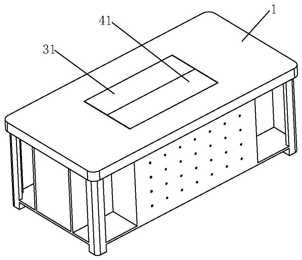 Hidden lifting tea table