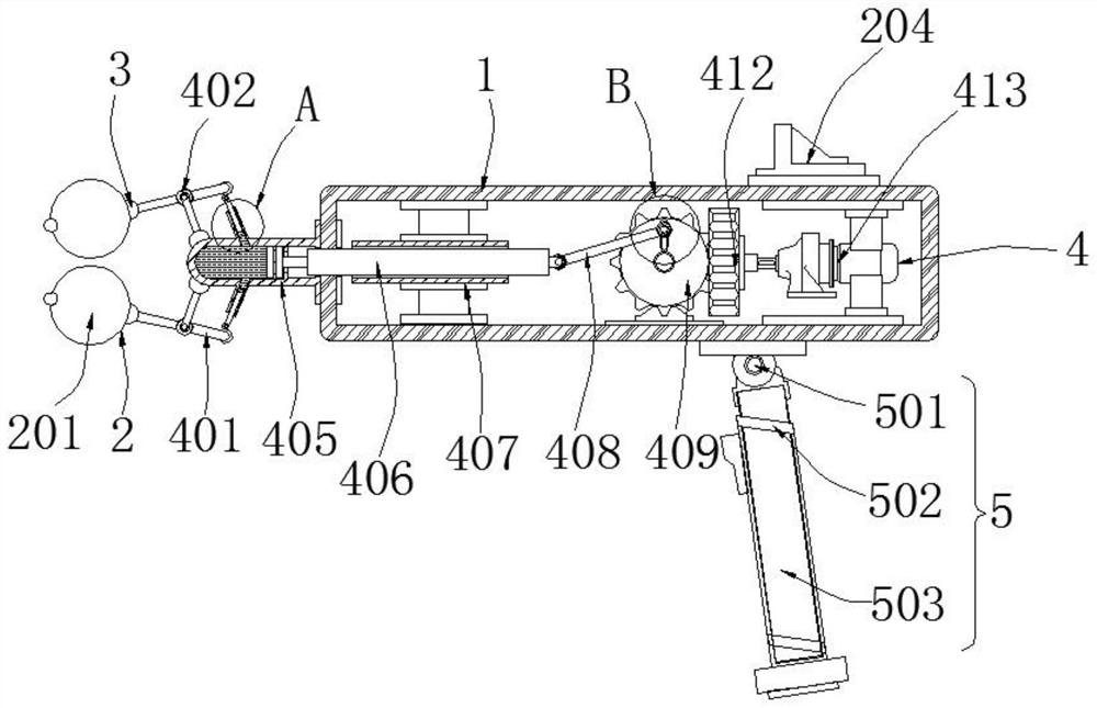 Double-head structural depth physiotherapy fascia gun