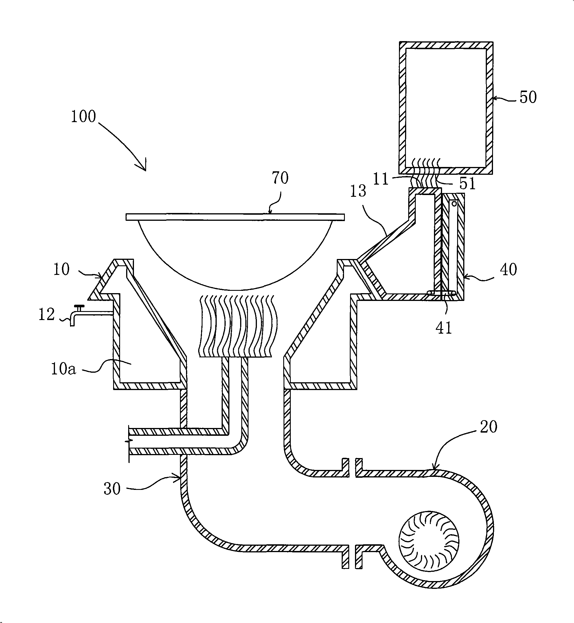 Energy-saving steaming and frying apparatus