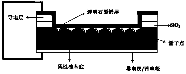 A kind of preparation method of flexible graphene silicon solar cell