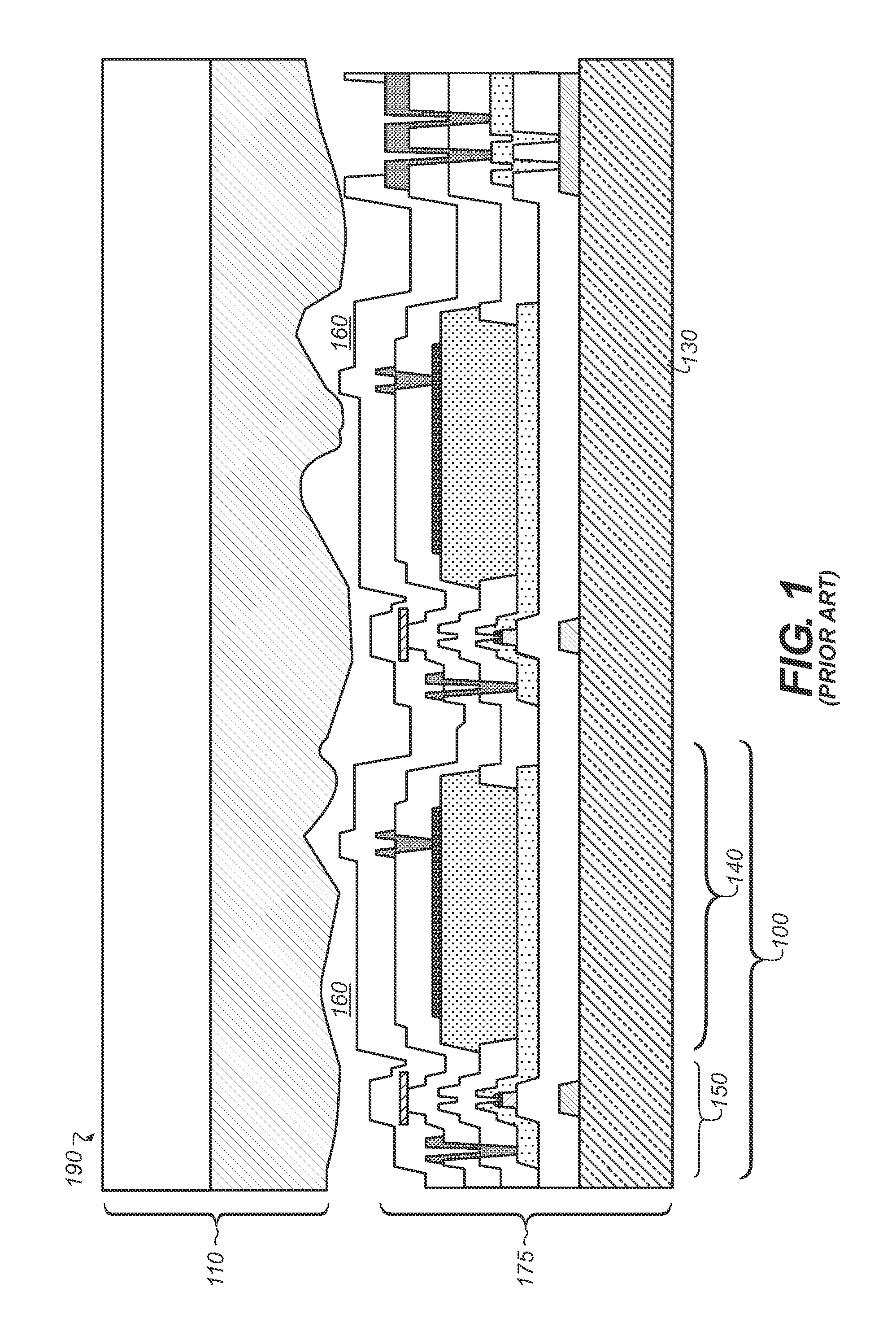 Digital radiographic detector array including spacers and methods for same