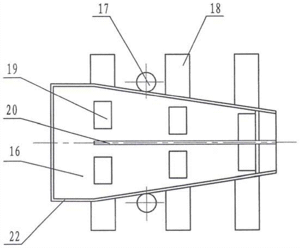 A double-stage double-body grain drying device