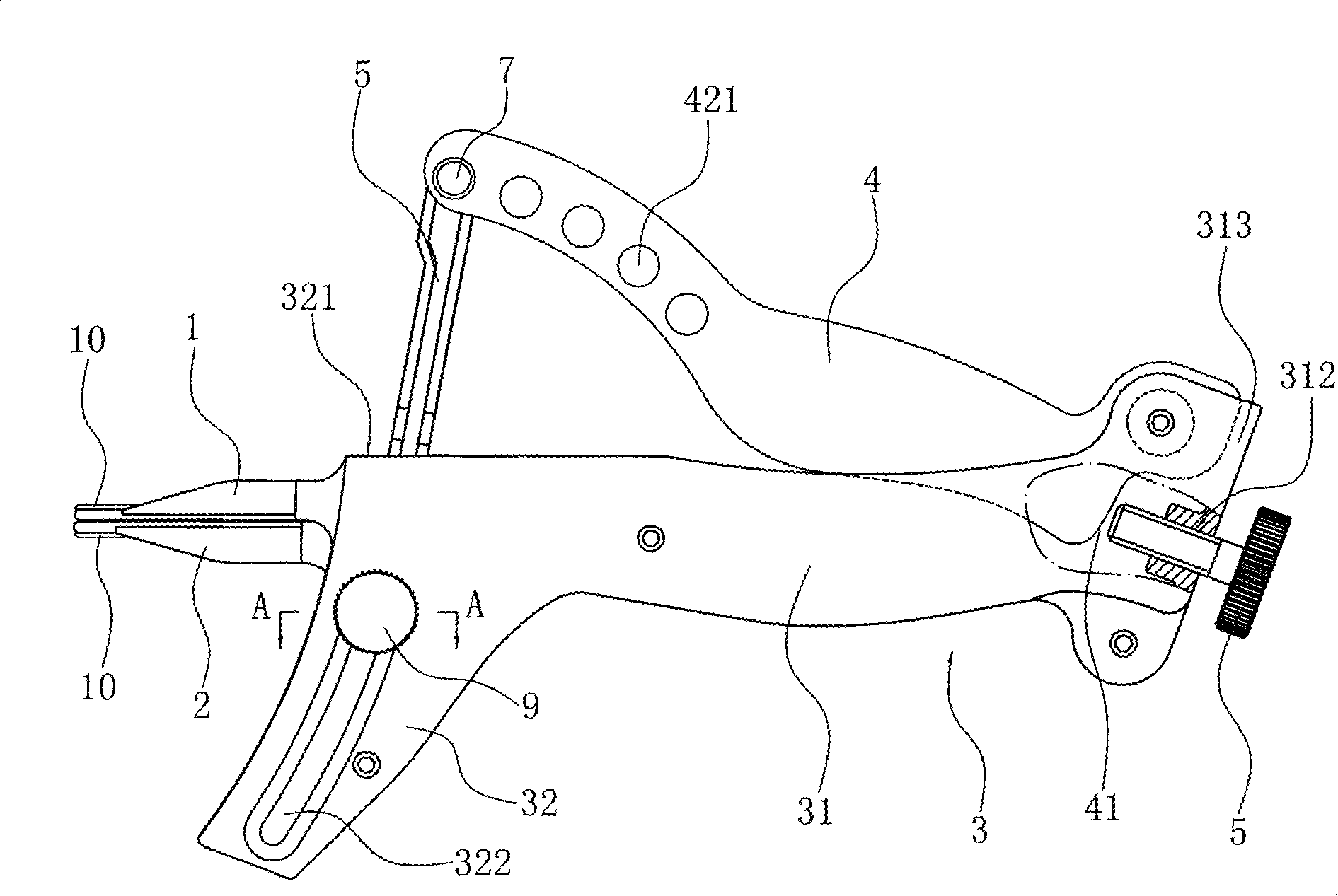 Mouth-gag of oral cavity