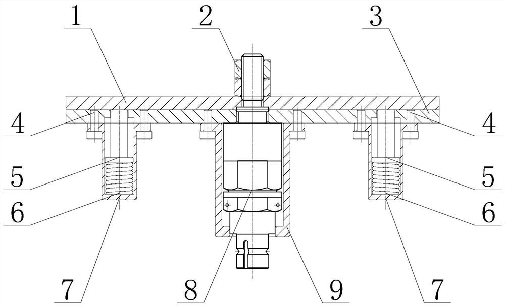 Pressing and releasing device suitable for flexible spacecraft