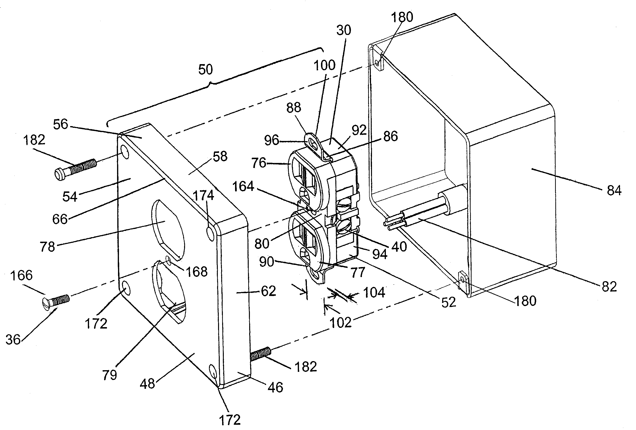 Cover Plate for Surface Mount Junction Box with Locking Member