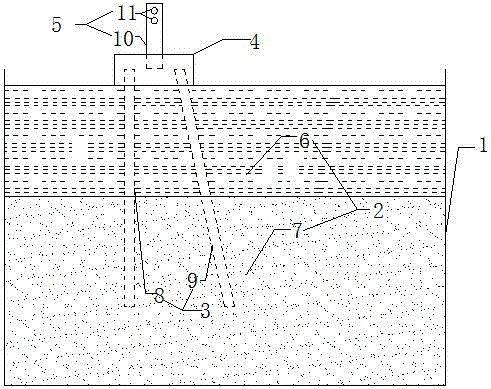 Inclined-straight alternating group piles-soil-structure interaction experiment model