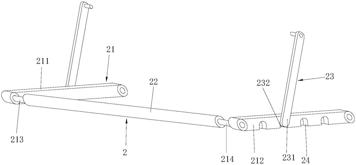 Novel reinforcing steel bar storing, taking and covering device