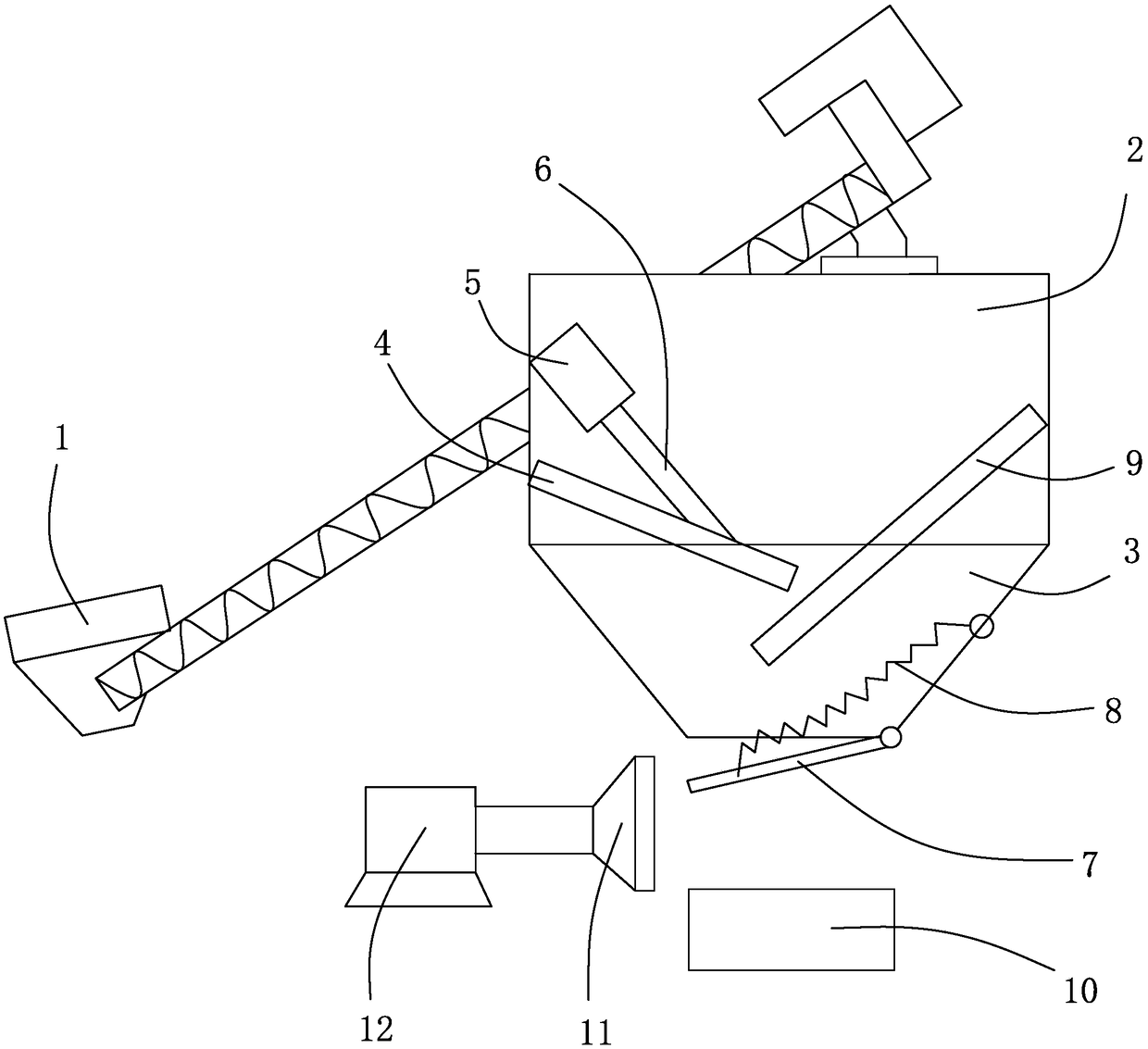 Feeding device capable of adjusting discharging amount