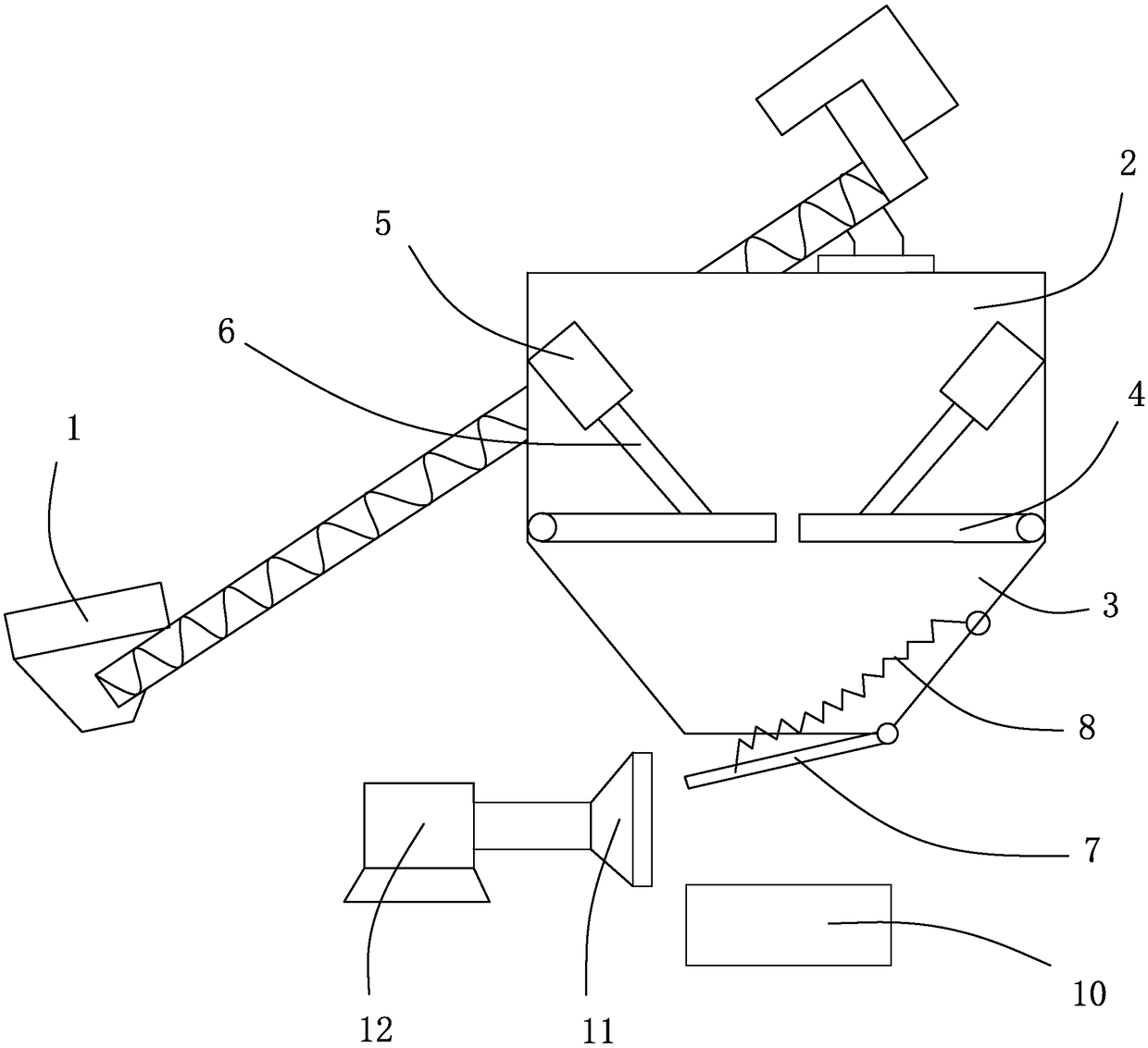 Feeding device capable of adjusting discharging amount