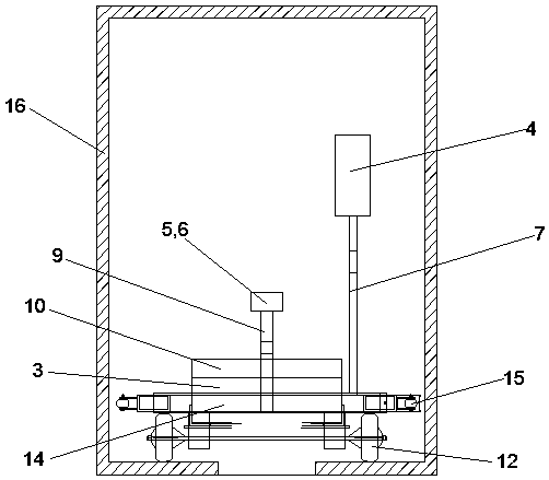 Operation and maintenance platform used in suspension monorail transit box girder