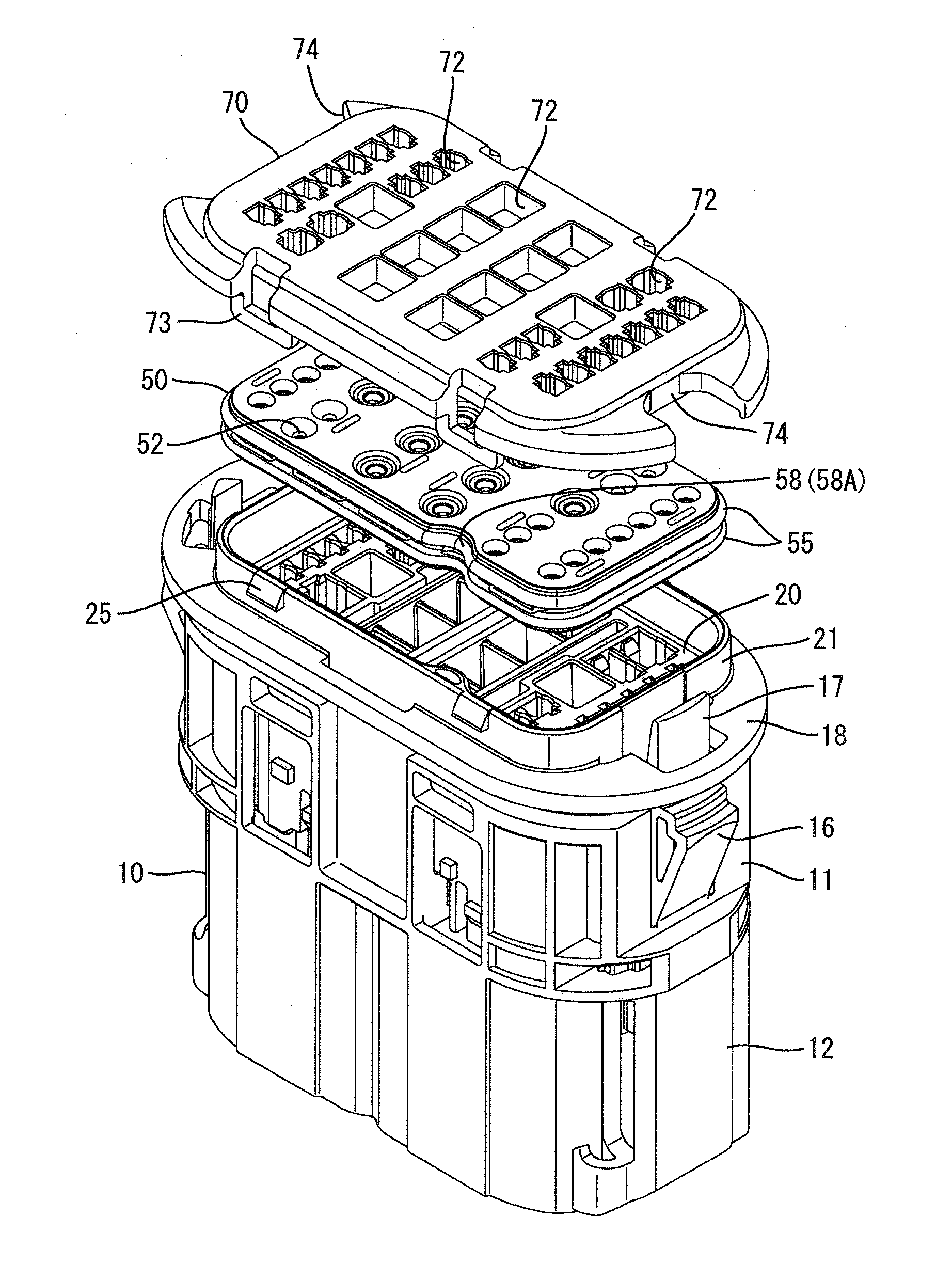 Waterproof connector and method of producing rubber stopper