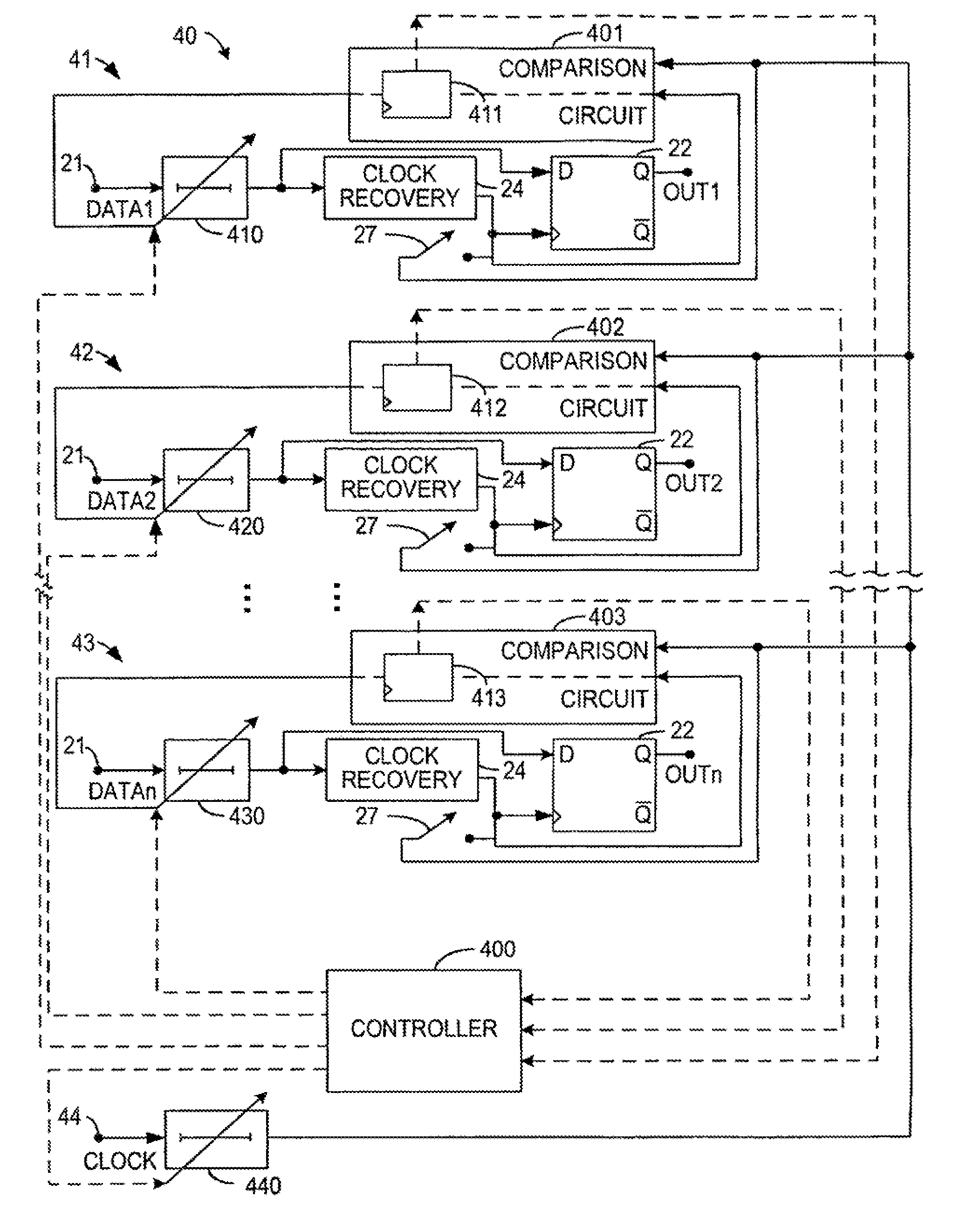 Alignment of clock signal with data signal