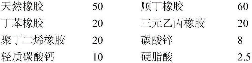 Automobile tire sidewall rubber capable of increasing sidewall hardness