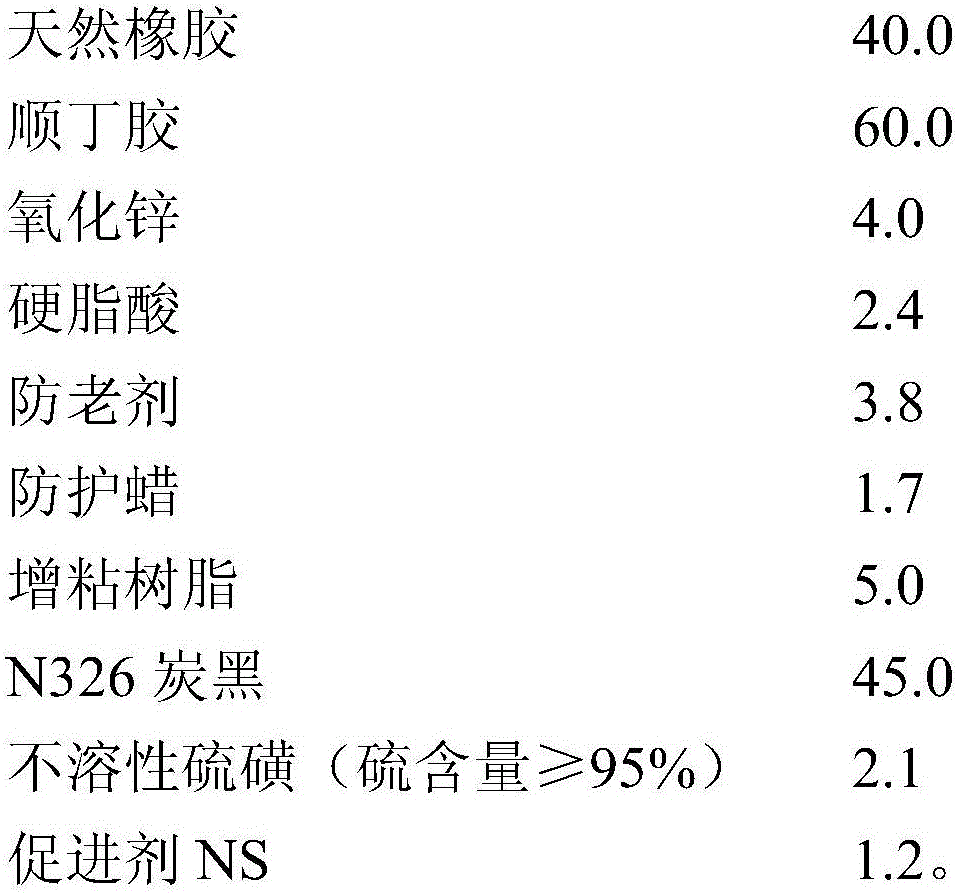 Automobile tire sidewall rubber capable of increasing sidewall hardness