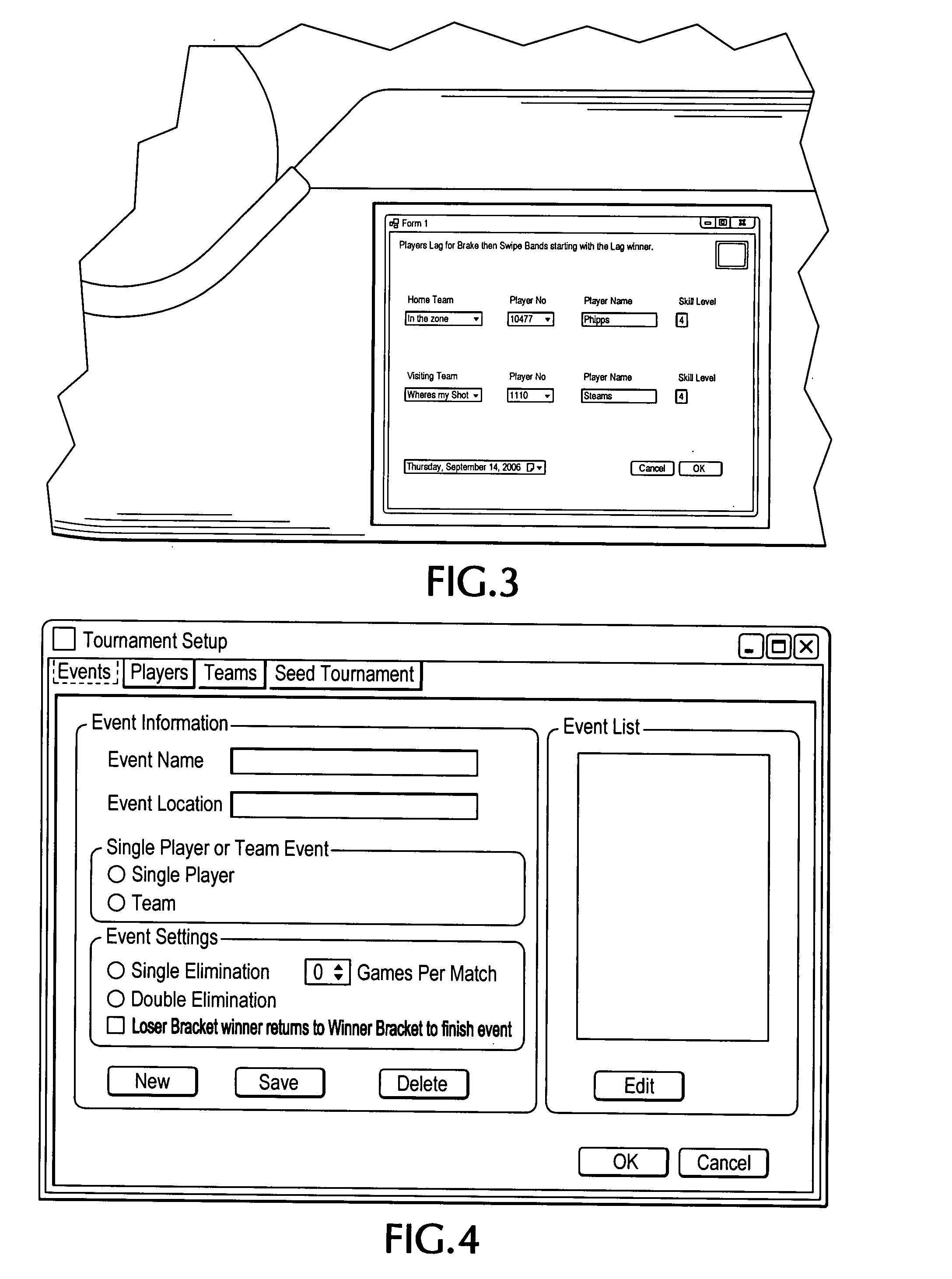 Method and apparatus for managing billiard tournaments