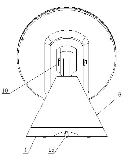 Satellite television ground receiving indoor antenna for automatically searching satellites