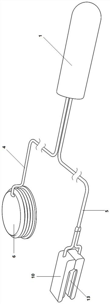 Nursing device for vomiting of lung cancer patient