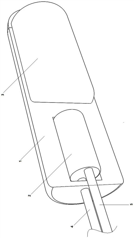 Nursing device for vomiting of lung cancer patient