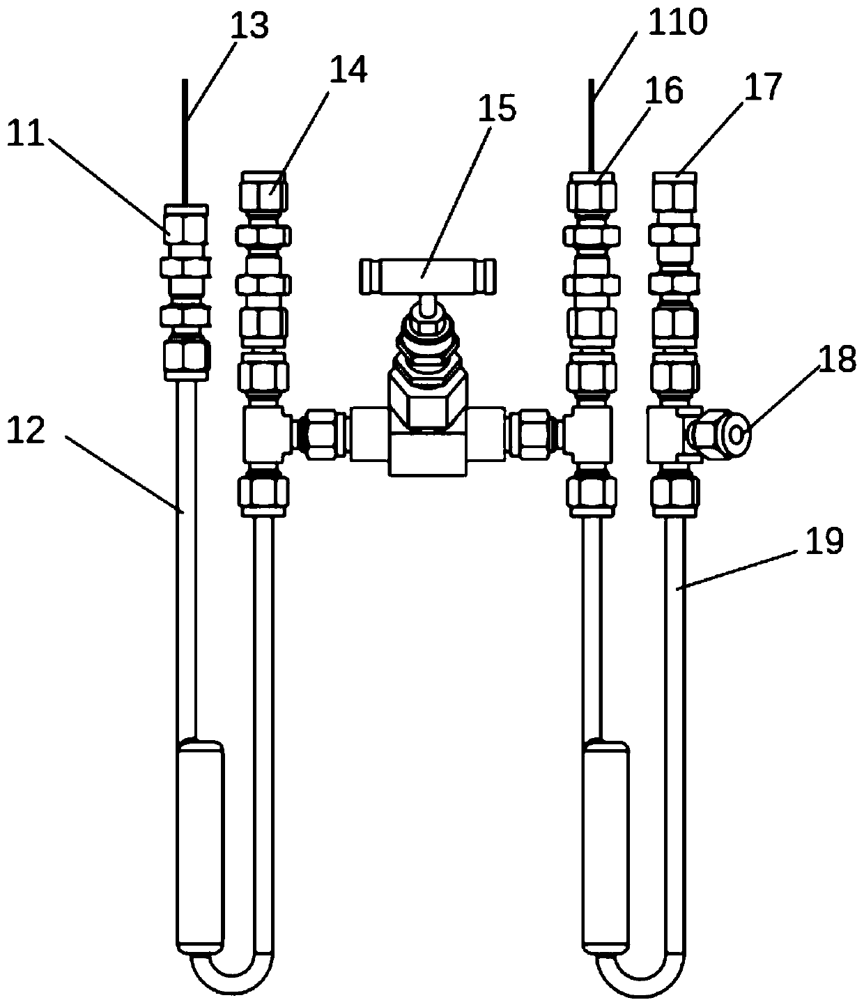 Online detection system and method combining bipolar miniature fixed bed reactor with photoionization mass spectrum