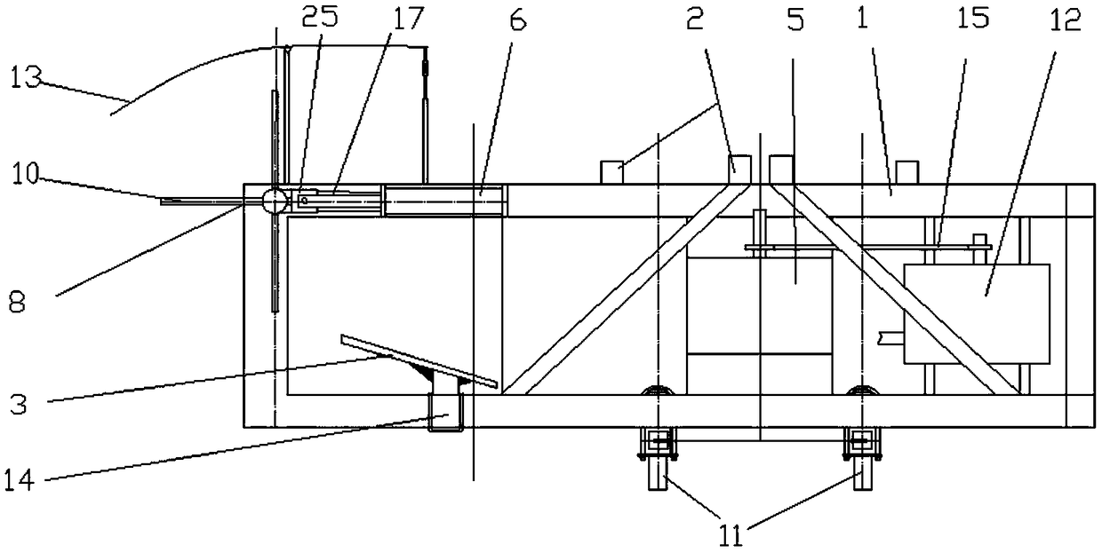 Pneumatic-force-machinery combined type grape vine root part soil clearing device