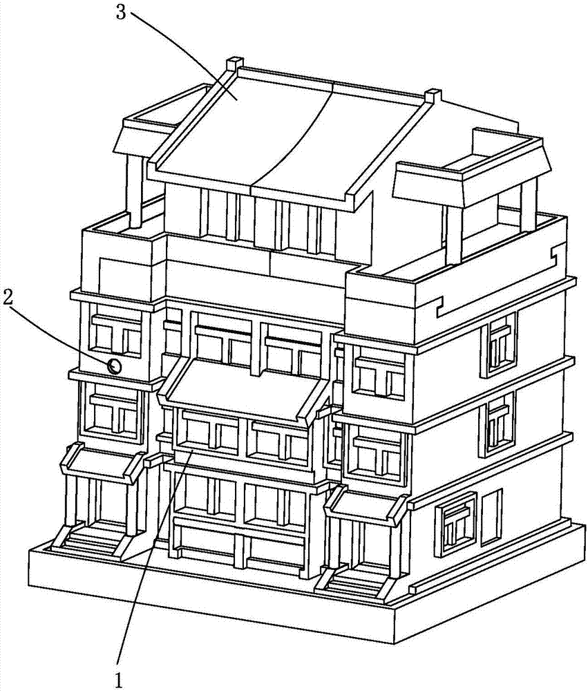 Apparatus model for demonstrating building safety monitoring system