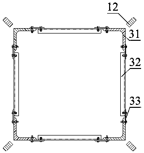 Power transmission tower reinforcing device