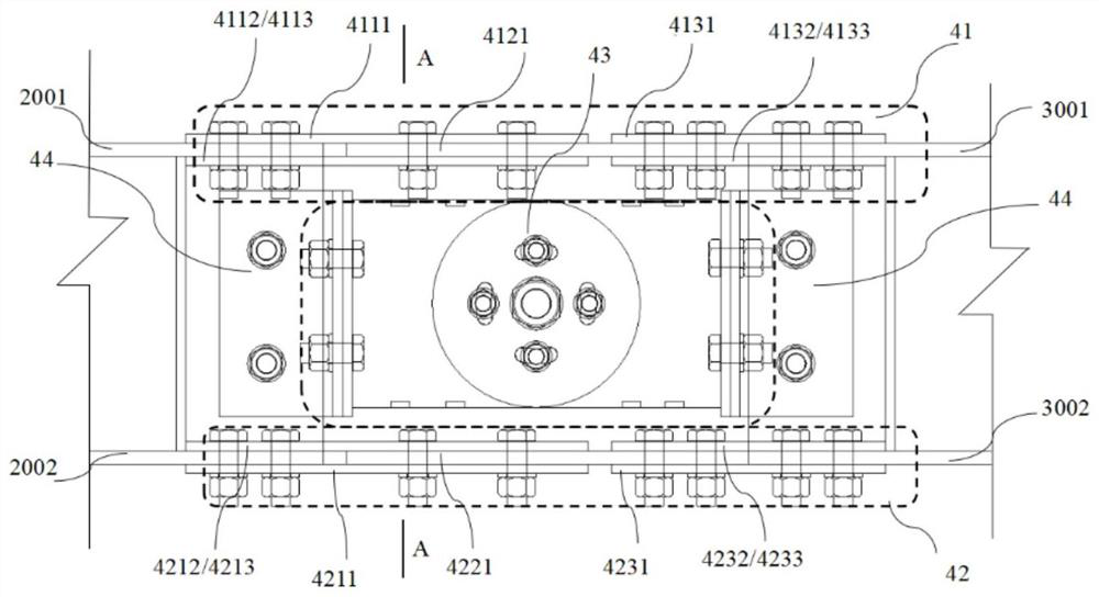 Assembly type friction type energy dissipation connection beam column joint