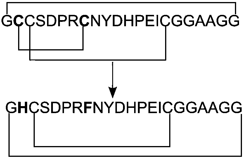 Polypeptide with potential analgesic activity and synthetic method thereof