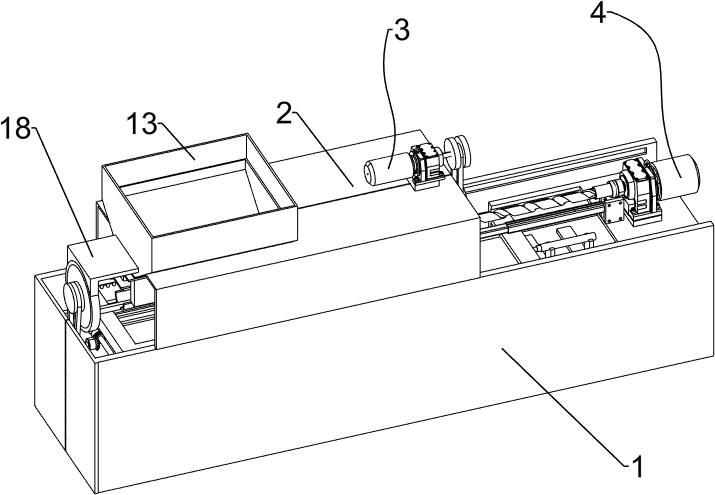 Environment-friendly degradable bamboo straw processing device