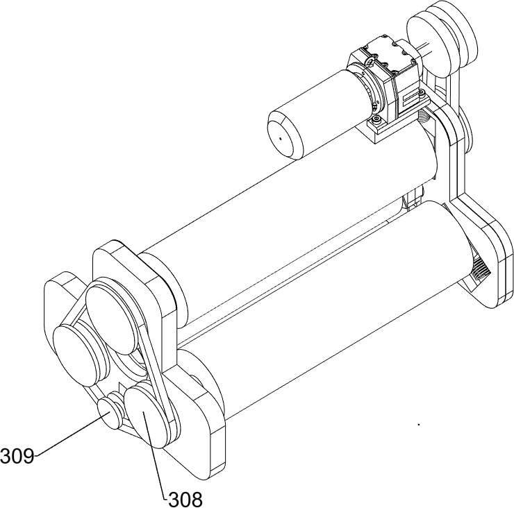 Environment-friendly degradable bamboo straw processing device