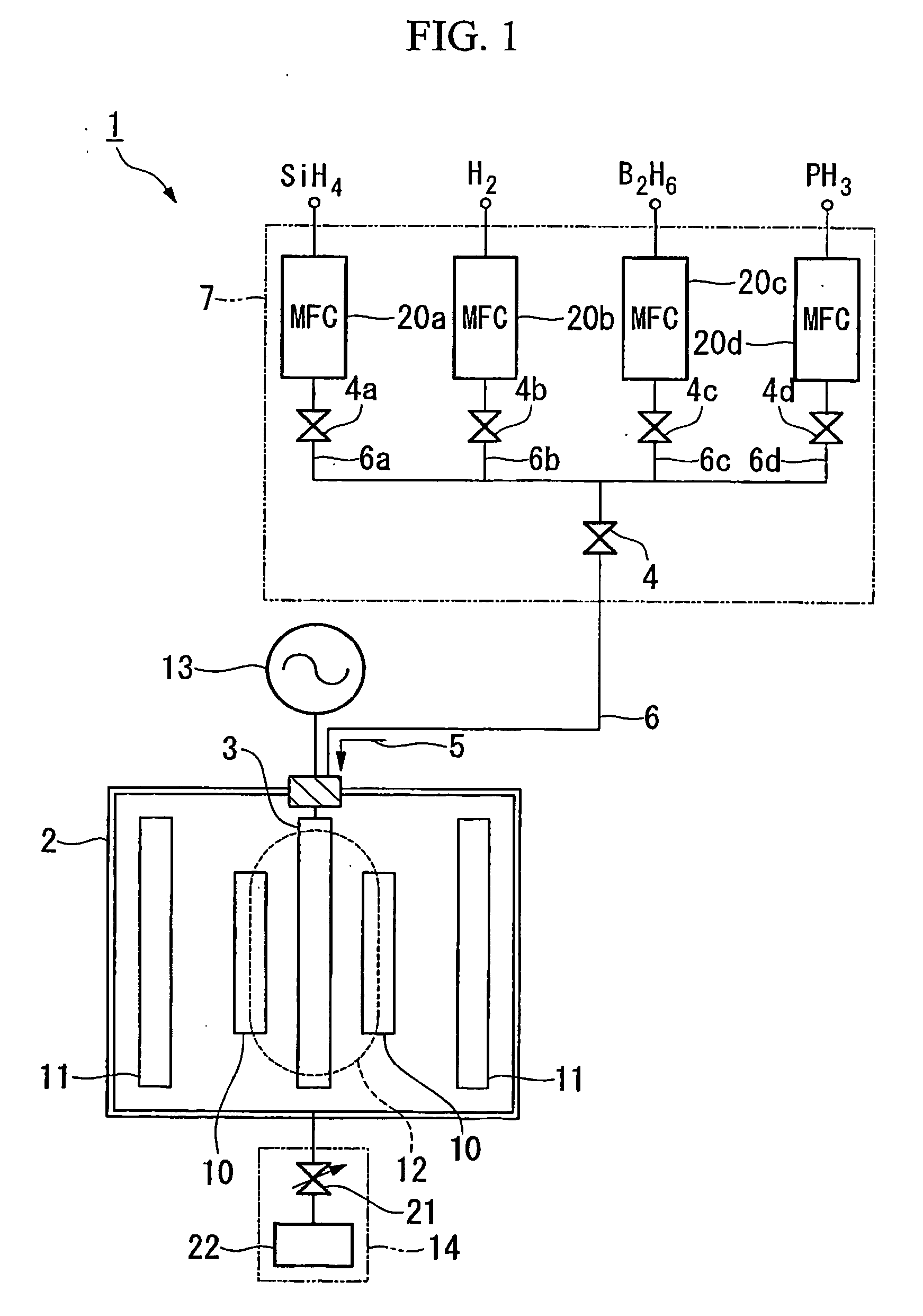 Method and apparatus for forming thin films, method for manufacturing solar cell, and solar cell