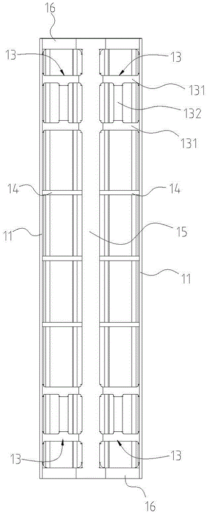 Structural steel framework of railway passenger car body