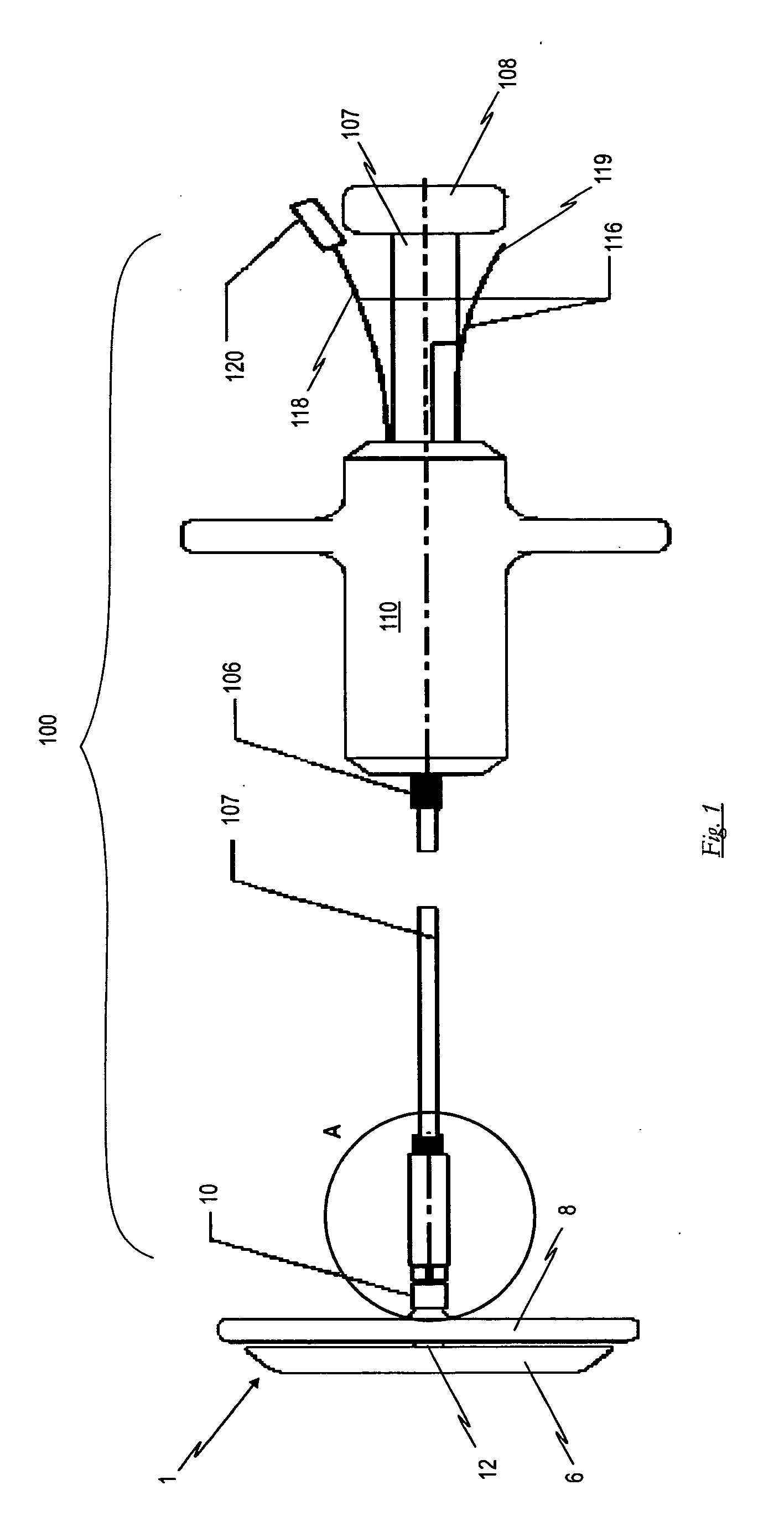 Occlusion device and surgical instrument and method for its implantation/explantation