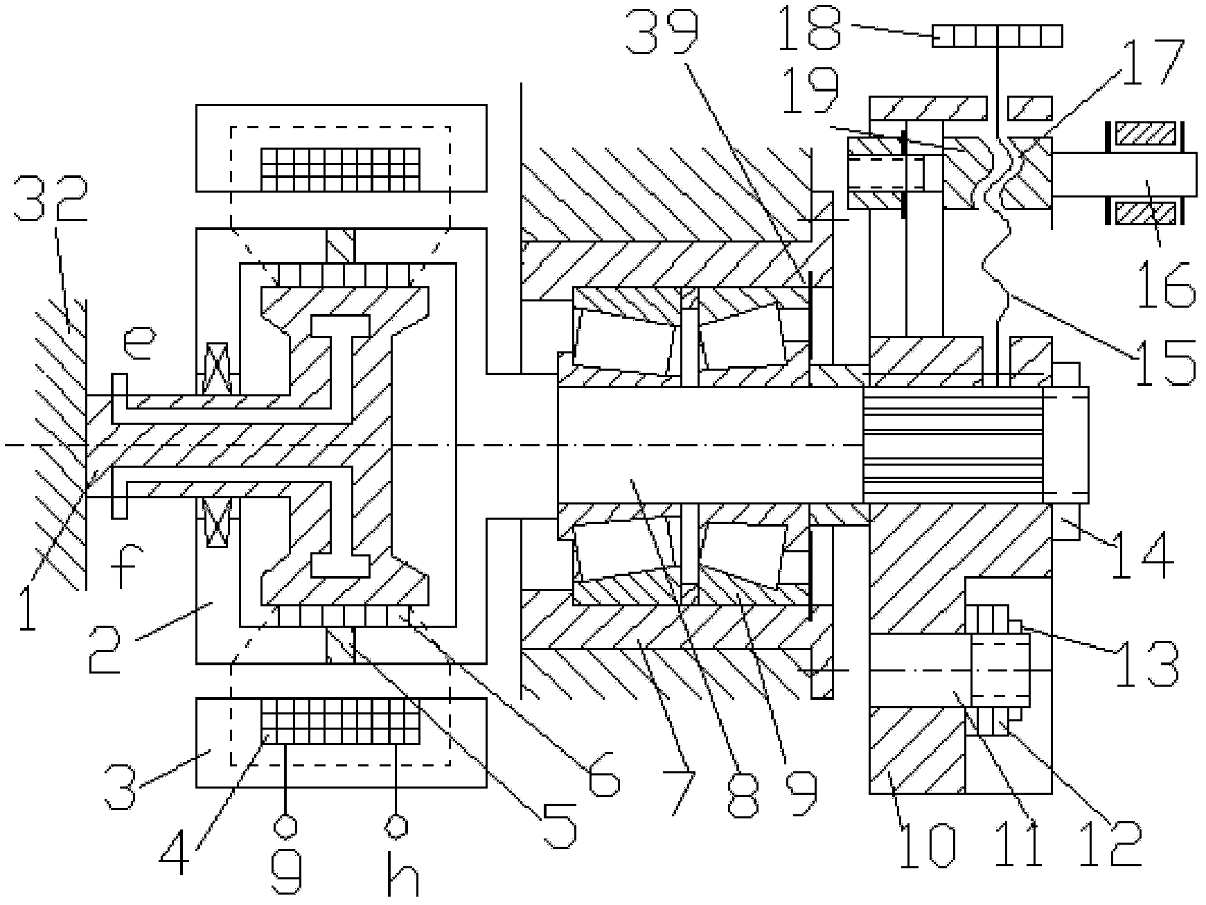 Linear-motion electromagnetic loading device