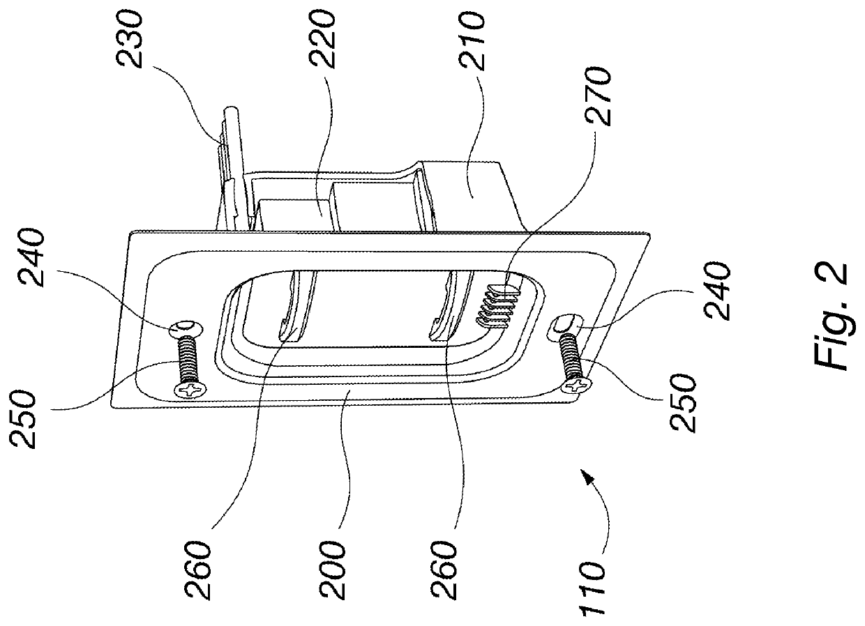 Modular wall-mounted electrical control device