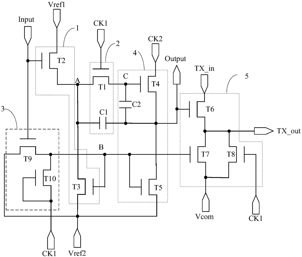 Touch scanning circuit, driving method thereof, touch driving circuit and touch display screen