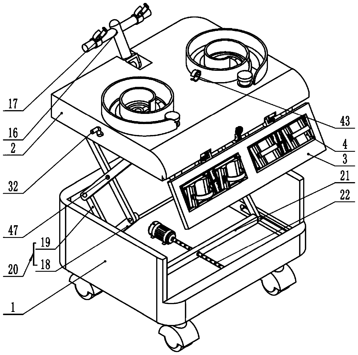 In-vitro fixing device for nephrosis dialysis tube