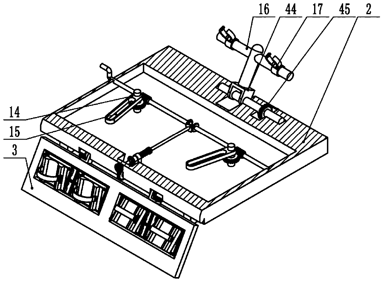 In-vitro fixing device for nephrosis dialysis tube