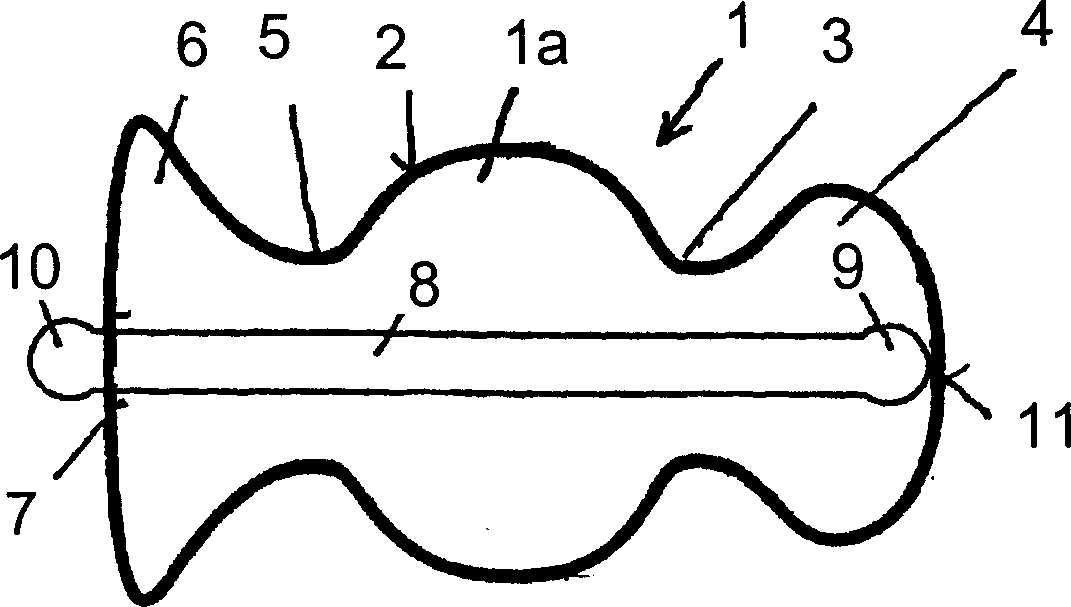 Training device for the muscles of the pelvic floor